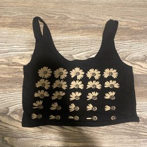 Sunflower Crop Top